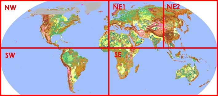 automated terrain classification map using SRTM 30